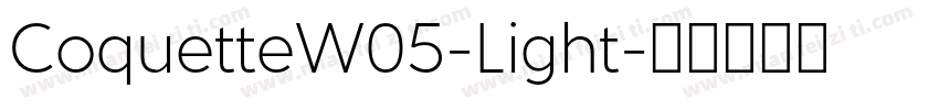 CoquetteW05-Light字体转换