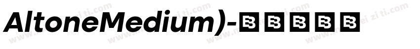 AltoneMedium)字体转换