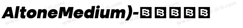 AltoneMedium)字体转换