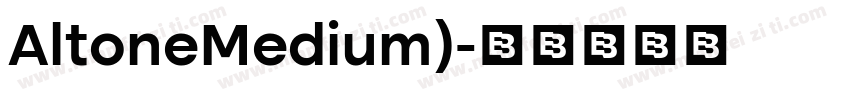 AltoneMedium)字体转换