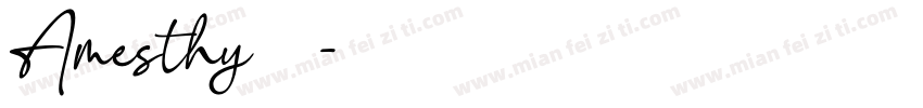 Amesthy字体字体转换