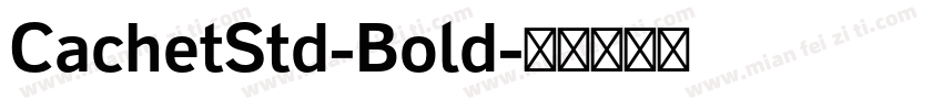 CachetStd-Bold字体转换