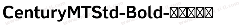 CenturyMTStd-Bold字体转换