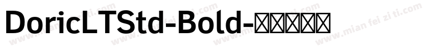 DoricLTStd-Bold字体转换