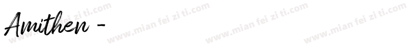 Amithen字体字体转换