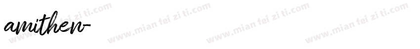 amithen字体转换