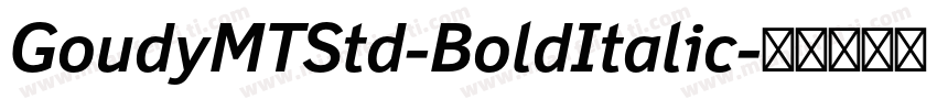 GoudyMTStd-BoldItalic字体转换