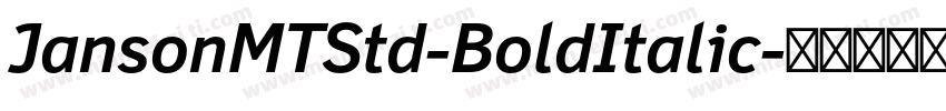JansonMTStd-BoldItalic字体转换