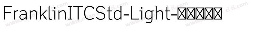 FranklinITCStd-Light字体转换