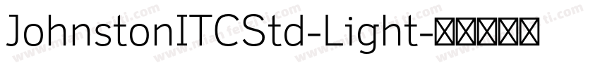 JohnstonITCStd-Light字体转换