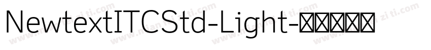 NewtextITCStd-Light字体转换