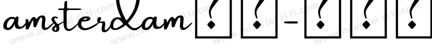 amsterdam字体字体转换