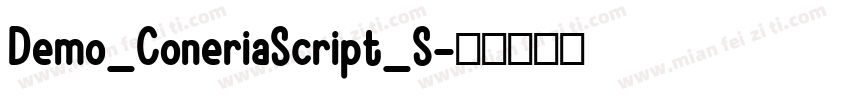 Demo_ConeriaScript_S字体转换