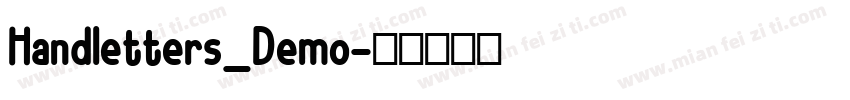 Handletters_Demo字体转换