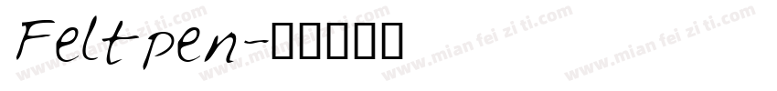 Feltpen字体转换
