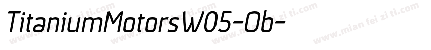TitaniumMotorsW05-Ob字体转换