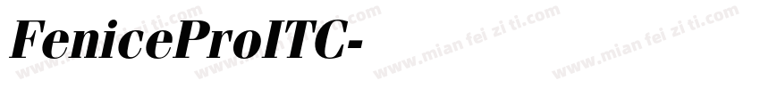 FeniceProITC字体转换