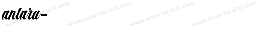 antara字体转换