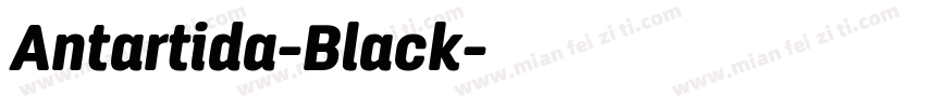 Antartida-Black字体转换