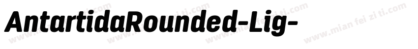AntartidaRounded-Lig字体转换