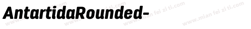 AntartidaRounded字体转换