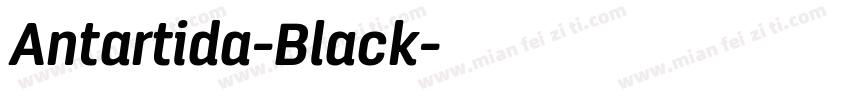 Antartida-Black字体转换