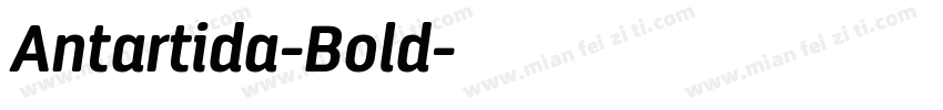Antartida-Bold字体转换
