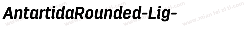 AntartidaRounded-Lig字体转换