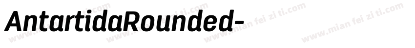 AntartidaRounded字体转换