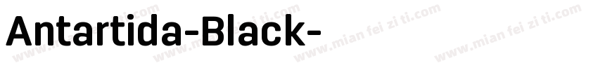 Antartida-Black字体转换