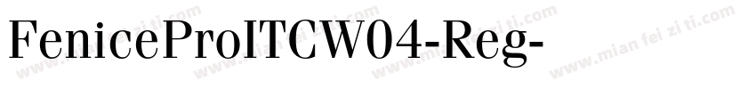 FeniceProITCW04-Reg字体转换