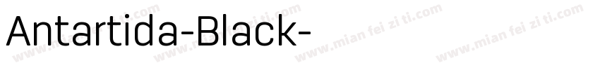 Antartida-Black字体转换