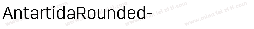 AntartidaRounded字体转换