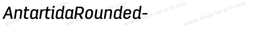 AntartidaRounded字体转换