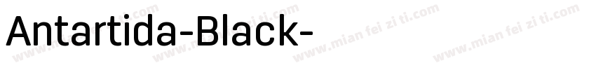 Antartida-Black字体转换