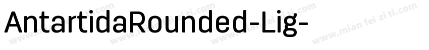 AntartidaRounded-Lig字体转换