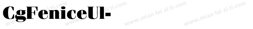 CgFeniceUl字体转换