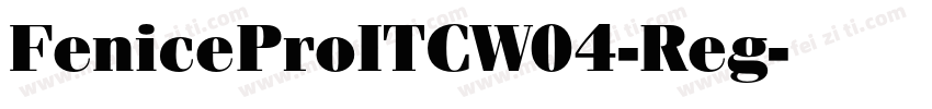 FeniceProITCW04-Reg字体转换