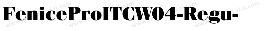 FeniceProITCW04-Regu字体转换