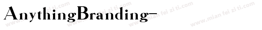 AnythingBranding字体转换