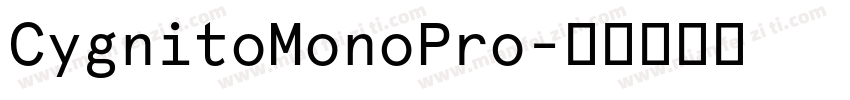 CygnitoMonoPro字体转换