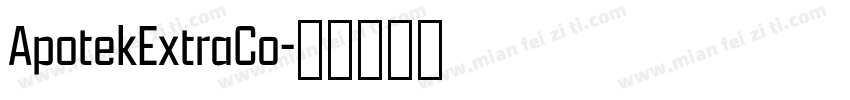 ApotekExtraCo字体转换