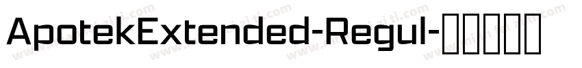 ApotekExtended-Regul字体转换