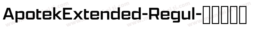 ApotekExtended-Regul字体转换