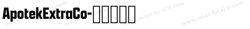 ApotekExtraCo字体转换