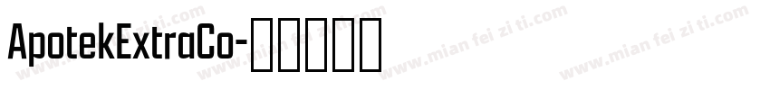 ApotekExtraCo字体转换