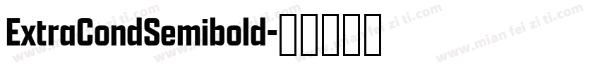 ExtraCondSemibold字体转换