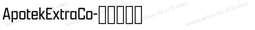 ApotekExtraCo字体转换
