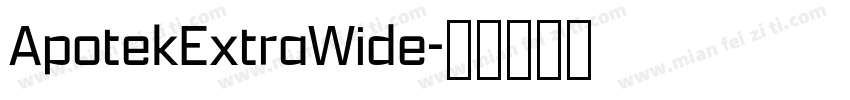 ApotekExtraWide字体转换