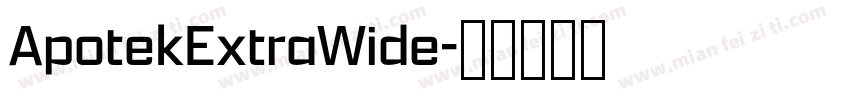 ApotekExtraWide字体转换